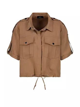MONARI | Blusa camisera | camel